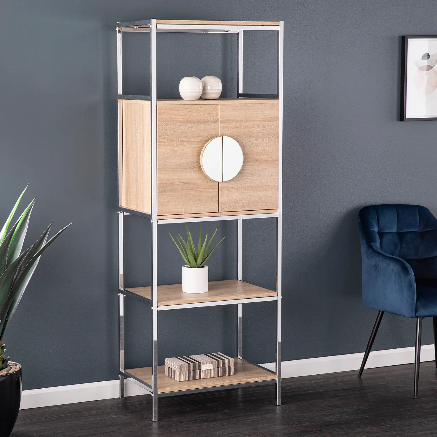 Cryan Tall Bar Cabinet With Wine Storage