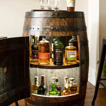 Deluxe Whiskey Barrel Cabinet